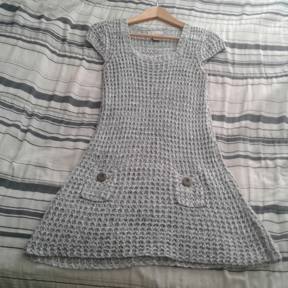 Silver/Gray Sweater Dress